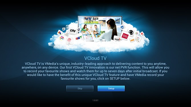 Paramètres VCloud TV