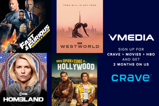 Crave + Movies + HBO &#8211; 2 Months on Us!