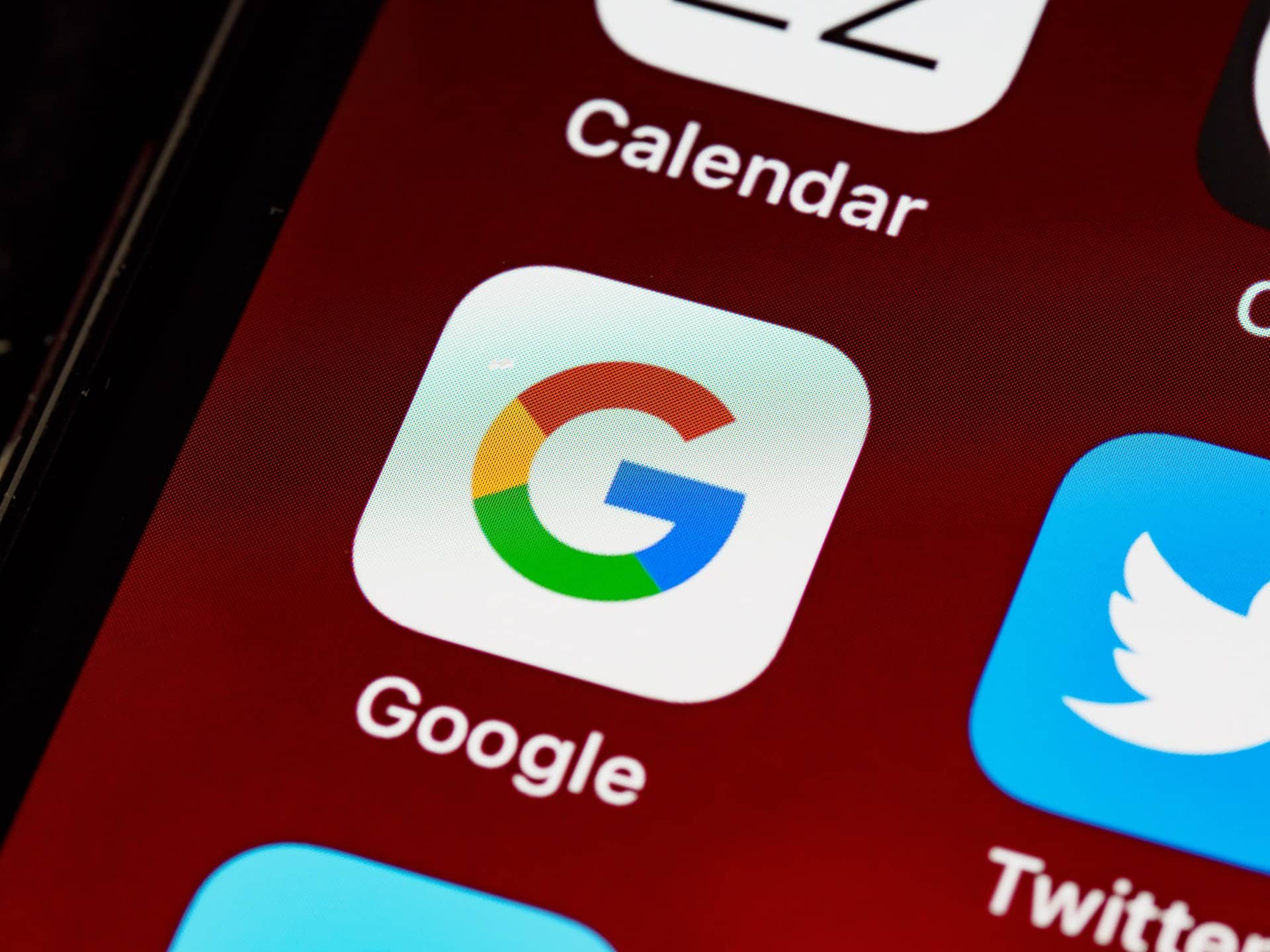 Google on a smartphone