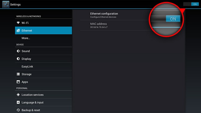 Under 'More', there is an option to configure a VPM (Virtual Private Network) and a Portable hotspot.